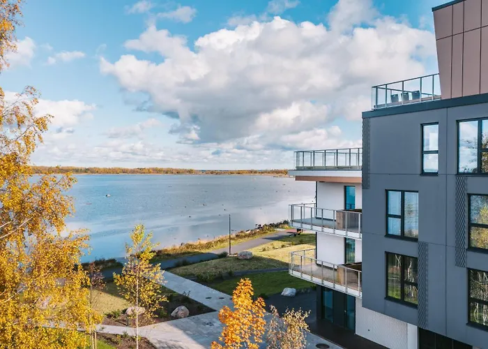 Lejlighed Luxury Waterfront With Sea Views, Sunset Terraces And Free Parking, One With A Huum Sauna, The Other With A Bathtub